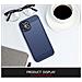 Custodia Compatibile Con Apple Iphone 12 Pro Max In Brushed Blu - Coperchio Protettivo In Silicone Tpu Flessibile In Look Acciaio Inossidabile-fibra Di Carbonio - Foto miniatura 7