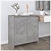 Credenza Grigio Cemento 70x41x75 cm in Legno Multistrato - Foto miniatura 1