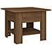 Tavolino da Salotto Rovere Marrone 55x55x42 cm in Truciolato - Foto miniatura 2
