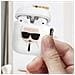Cover Airpods Silicone Gel Moschettone Karl 3d Bianca - Foto miniatura 5