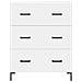 Credenza Bianca 69,5x34x180 Cm In Legno Multistrato - Foto miniatura 4