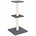 Albero Per Gatti Con Tiragraffi In Sisal Grigio Scuro 73 Cm - Foto miniatura 1