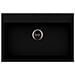 Lavello Waltz 1 Vasche Dimensioni 78 x 51 cm Resina Colore Nero - Foto miniatura 1