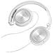 DJ 30 Cuffie Cablato A Padiglione MUSICA Metallico, Bianco - Foto miniatura 3