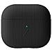 Cover Per Airpods 3 Curve In Silicone Con Texture Striata, Nero - Foto miniatura 1