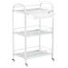 Carrello Per Parrucchieri Cosmetico Tavolino Su Ruote Per La Tintura St018w Al Salone Di Bellezza Scaffale Con Ripiani - Foto miniatura 2