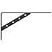 Staffe Per Mensola 4 Pz 30x2,5x15,5 Cm In Acciaio Inox Nero - Foto miniatura 5