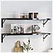 Staffe Per Mensola 4 Pz 30x2,5x15,5 Cm In Acciaio Inox Nero - Foto miniatura 7