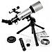 Telescopio Barska Starwatcher 300 Con Treppiede Regolabile E Custodia Protettiva Per Osservazione Astronomica - Foto miniatura 3