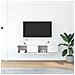 Mobili TV a Parete 2pz Bianchi 60x31x25,5 cm Legno Multistrato - Foto miniatura 5