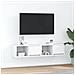 Mobili TV a Parete 2pz Bianchi 60x31x25,5 cm Legno Multistrato - Foto miniatura 1