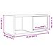 Mobili TV a Parete 2pz Bianchi 60x31x25,5 cm Legno Multistrato - Foto miniatura 8