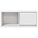 Mobili TV a Parete 2pz Bianchi 60x31x25,5 cm Legno Multistrato - Foto miniatura 9