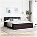 Struttura Letto Pouf Con Materasso 180x200 Cm In Tessuto - Foto miniatura 3