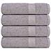 Asciugamani 4 Pz Grigio 50x100 Cm 360 G/m 100% Cotone - Foto miniatura 1