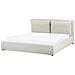 Letto Contenitore Tessuto Bajonna 180 X 200 Cm Beige - Foto miniatura 3