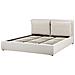 Letto Contenitore Tessuto Bajonna 180 X 200 Cm Beige - Foto miniatura 4