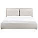 Letto Contenitore Tessuto Bajonna 180 X 200 Cm Beige - Foto miniatura 5