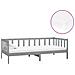 Divano Letto Con Materasso 90x200 Cm Grigio In Legno Di Pino - Foto miniatura 1