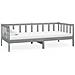 Divano Letto Con Materasso 90x200 Cm Grigio In Legno Di Pino - Foto miniatura 3