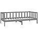 Divano Letto Con Materasso 90x200 Cm Grigio In Legno Di Pino - Foto miniatura 4