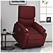 Poltrona Alzapersona Reclinabile Rosso Vino in Similpelle - Foto miniatura 2