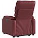 Poltrona Alzapersona Reclinabile Rosso Vino in Similpelle - Foto miniatura 4