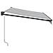 Tenda Retrattile Antracite e Bianca 3,5x2,5m Tessuto/Alluminio - Foto miniatura 4