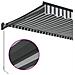 Tenda Retrattile Antracite e Bianca 3,5x2,5m Tessuto/Alluminio - Foto miniatura 7