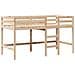Letto a Soppalco con Tetto 90x190 cm Legno Massello di Pino - Foto miniatura 5