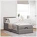 Pouf Letto con Materasso Tortora 100x200 cm in Tessuto - Foto miniatura 4