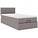Pouf Letto con Materasso Tortora 100x200 cm in Tessuto - Foto miniatura 7