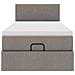 Pouf Letto con Materasso Tortora 100x200 cm in Tessuto - Foto miniatura 8