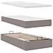Pouf Letto con Materasso Tortora 100x200 cm in Tessuto - Foto miniatura 9
