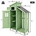Armadio Da Giardino Casetta Da Giardino Armadio Da Giardino, Lxpxa:124x46x174cm, Adatto Anche Per Piccoli Giardini, Verde, (capanna Di Legno, 1 Pz., Casetta Da Giardino) - Foto miniatura 4