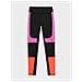 Leggings Da Running Ad Asciugatura Rapida Da Donna Neri Rosa Xs - Foto miniatura 1