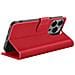 Custodia A Portafoglio Per Iphone 14 Pro Con Supporto E Linguetta Magnetica, Rosso - Foto miniatura 5
