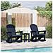 Sdraio Rocking Adirondack 2 pcs Blu marino HDPE - Foto miniatura 2