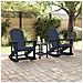 Sdraio Rocking Adirondack 2 pcs Blu marino HDPE - Foto miniatura 3