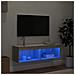Mobile Porta TV con Luci LED Grigio Sonoma 100x30x30 cm - Foto miniatura 3