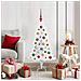 Albero di Natale artificiale Bianco 120 cm PVC e Acciaio - Foto miniatura 2