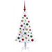 Albero di Natale artificiale Bianco 120 cm PVC e Acciaio - Foto miniatura 5