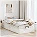 Struttura Letto Pouf con Materasso Bianco 80x200 cm Similpelle - Foto miniatura 3
