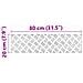 Dischi Quadrati 4 pcs Argento 80 x 20 cm Alluminio - Foto miniatura 8