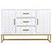 Credenza Con 3 Cassetti E 2 Ante In Legno E Metallo 120x40,5x81h Cm - Foto miniatura 2