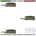 Contatto Magnetico In Zama 3 Pezzi Da Esterno Sensori Reed Collegamento 4 Fili 2 Nc Allarme Tensione Transito Max 30 V - Foto miniatura 1