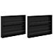 Scaffale per riviste 2 pcs Rovere Nero 100 x 12 x 70 cm - Foto miniatura 1
