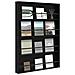 Scaffale per riviste 2 pcs Rovere Nero 100 x 12 x 70 cm - Foto miniatura 3