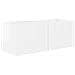 Set di Mobiletto da TV a Parete 4 pcs Bianco Lucido - Foto miniatura 5