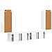 Set di Mobiletto da TV a Parete 4 pcs Bianco Lucido - Foto miniatura 8